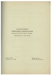 Moe Howard's 24pp. Script Dated October 1950 for The Three Stooges Film ''A Missed Fortune'' -- Includes 3 Additional Loose Revised Script Pages -- Very Good Plus Condition